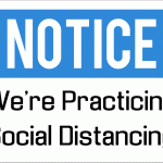 Social Distancing Sign